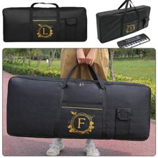 Borsa da trasporto tastiera portatile 61 tasti cover pianoforte elettronico custodia imbottita gig bag UK