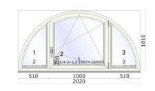 VEKA Elemento ad arco tondo