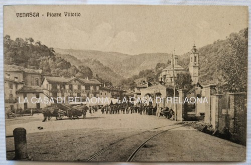 Cartolina venasca piazza - cartolina,