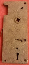 VECCHIA SERRATURA ARRUGGINITA DI PORTA ANNI CINQUANTA / SESSANTA