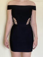 Vestito a tubino corto elasticizzato firmato “MARCIANO” tg.S colore Nero