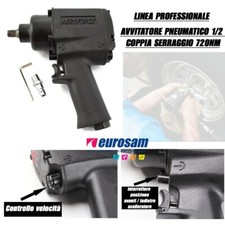 PISTOLA AVVITATORE PNEUMATICO ARIA 1/2 AVVITA SVITA BULLONI PROFESSIONALE 720NM