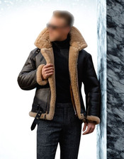 Giubbotto Uomo Pelle Nero 100%