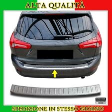 Cromato Protezione Paraurti (Spazzolato) ACCIAIO Per FORD FOCUS 4 IV SW 2018-SU