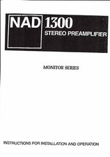 NAD manuale di istruzioni per