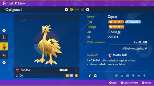Zapdos galar shiny - zapdos, 6iv