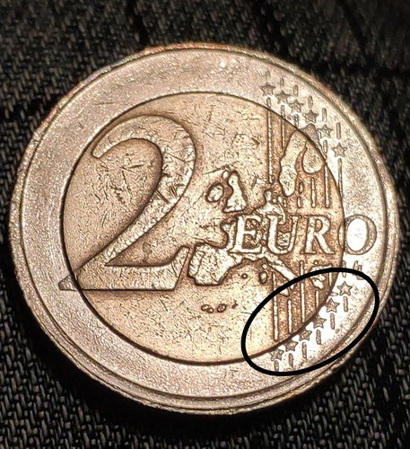 Moneta euro rara errori - moneta,