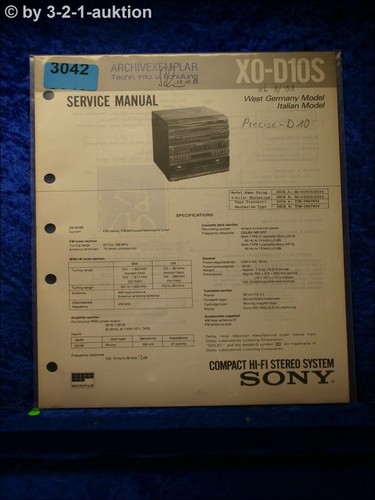 Manuale servizio sony xo - servizio,