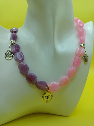 Grand collier fantaisie perles - grand,