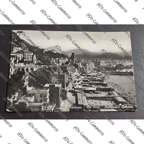 Cartolina salerno via porto - salerno,
