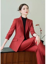 Tailleur Rosso Donna Con