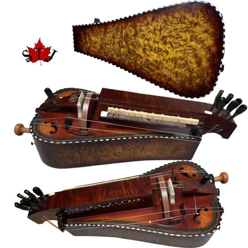 Hurdy gurdy legno acero - di,