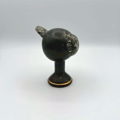 Statuina uccellino nero lisa - statuina,