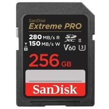 Scheda SDXC SanDisk Extreme PRO 280 MBs UHS-II C10 V60 256 GB SDSDXEP-256G-GN4IN