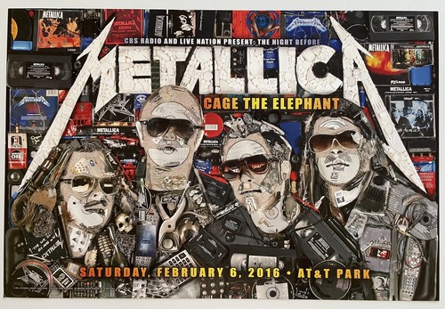 Poster concerto metallica san - poster,