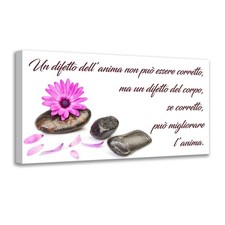 Quadro su tela con frase