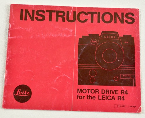 Leica motor drive manuale - drive,