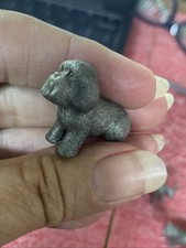 Vintage piccolo peltro Shih Tzu CANE miniatura Shitzu