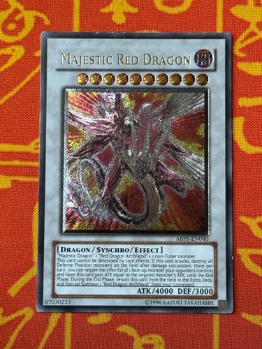 Yugioh majestic red dragon - yugioh,