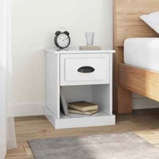 vidaXL Comodini 2 pz Bianco