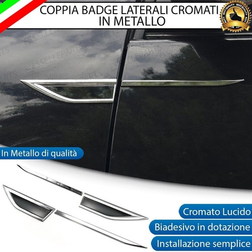 Coppia badge laterali cromati - coppia,