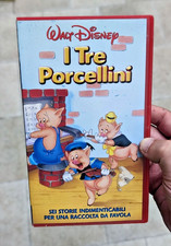 VHS Walt Disney - I TRE PORCELLINI (ITA 2000) VS 4575 Videocassetta ANIMAZIONE