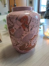 Vaso Rosa In Ceramica Con