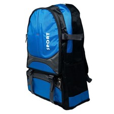 Zaino escursionismo trekking grande azzurro viaggio campeggio sportivo outdoor