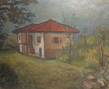 Dipinto ad olio espressionista