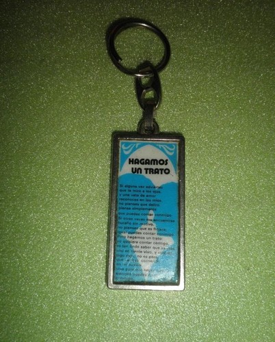 Llavero antiguo metálico - llavero,