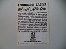 advertising Pubblicità 1981 MOTO CAGIVA SST 125/RX 125/WMX 125/SX 250