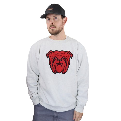 Felpa girocollo bulldog birra - bulldog,