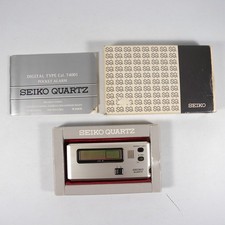 SEIKO QUARTZ DIGITAL POCKET ALARM OROLOGIO SVEGLIA TASCABILE AL QUARZO DIGITALE