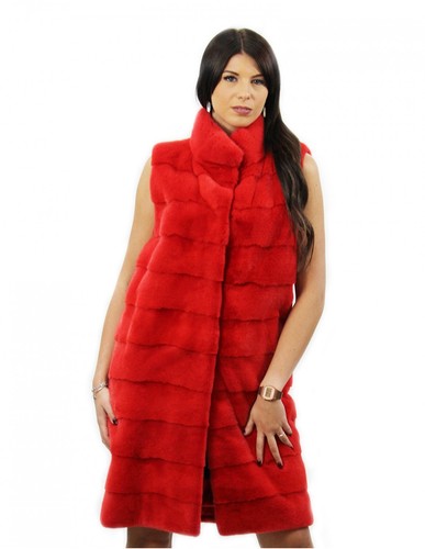 Gilet pelliccia visone - gilet,