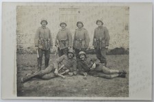 Foto Soldati Tedeschi con Granate Elmetti Stormtroopers WW1 Sturmtrupp (8264)