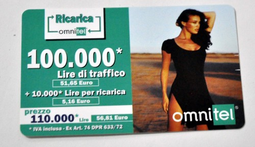 Scheda telefonica omnitel - scheda,