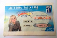 BIGLIETTO LOTTERIA ITALIA 1998