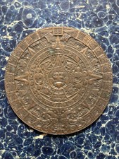 Moneta Calendario Azteco Vintage Messico Collezione 
