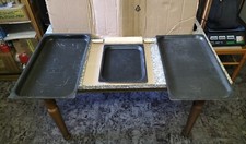 3 Teglie Da Forno Cucina Per Impasto Pizza E Non Solo + Mattarello in Legno