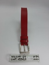 Cintura Unisex - Pelle - Rosso