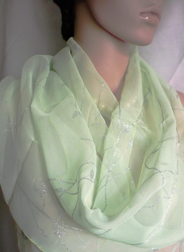 Sciarpa elegante stola verde - sciarpa,