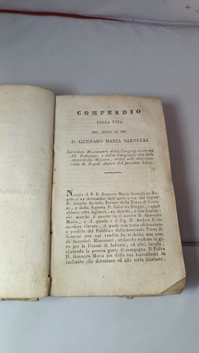 Compendio della vita - , di