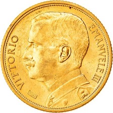 [#878913] Italia, Vittorio Emanuele III, 20 Lire, 1912, Roma, Oro, PCGS, MS63