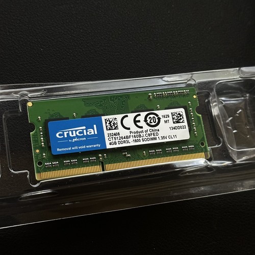 Crucial ddr3l 1600 sodimm - crucial, gb