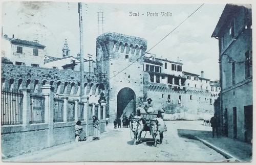 Cartolina jesi porta - jesi, valle
