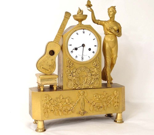 Pendolo bronzo dorata donna - pendolo,