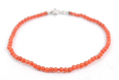 Bracciale corallo palline - bracciale,