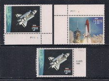USA 1995 Space Shuttle Sc 2544+2544a+2544A MNH/** Postfrisch XF