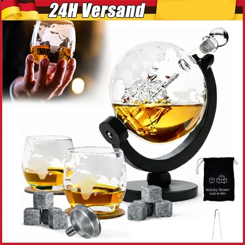Mappamondo whisky decanter set - decanter,