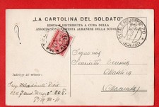 ASSOCIAZIONE FASCISTA ALBANESE DELLA SCUOLA- LA CARTOLINA DEL SOLDATO- PM 70